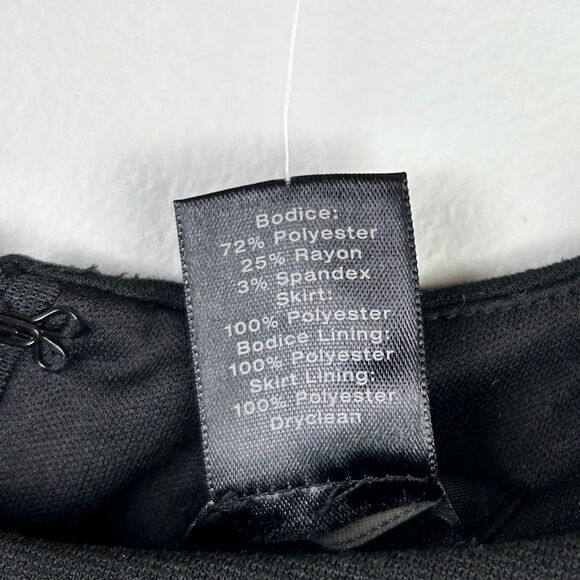 NWT Ann Taylor Black Sleeveless Sheath Dress Tweed Shimmer Bottom Petite 6 6P - Picture 11 of 12